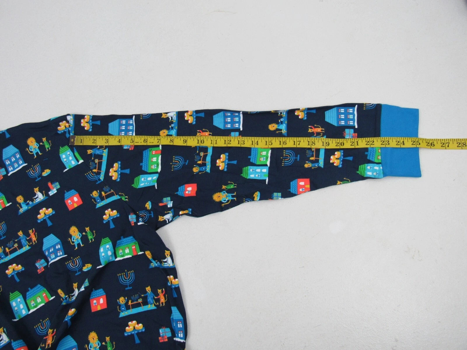 Target Mens Blue 2-Piece Long-Sleeve Lion Pajama Set