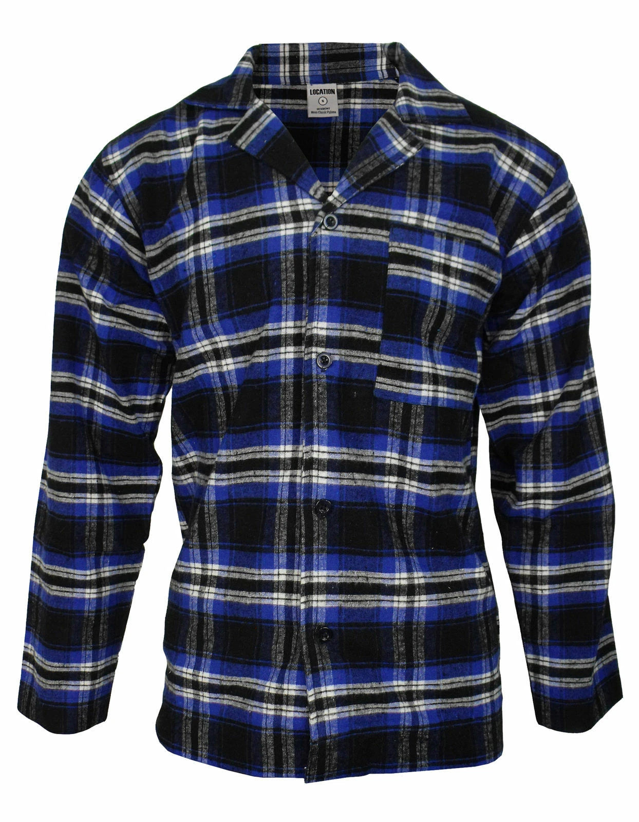 Mens Pyjamas Flannel/Brush Cotton Warm PJ Pyjama Set PJS Sizes S-4XL Nightwear