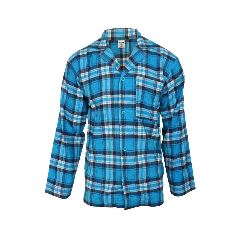 Mens Pyjamas Flannel Brushed Cotton Check Stripe Pyjama Set PJS Sizes S  2XL 3XL