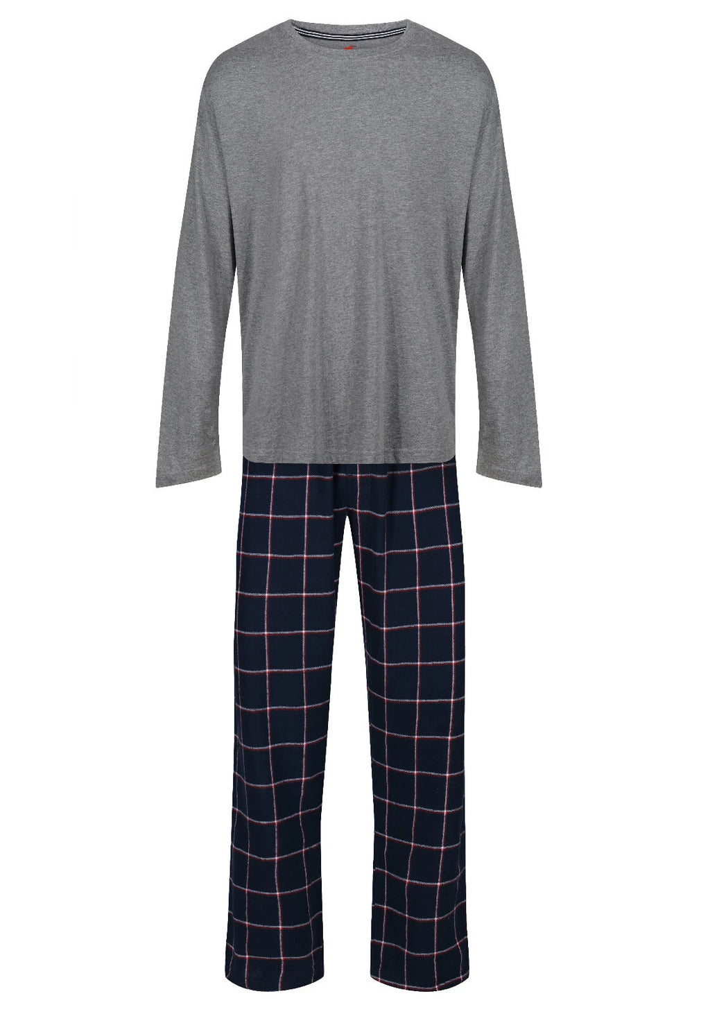 MENS PYJAMAS HANES KNIT TOP FLANNEL PANT PJ SETS S-XXL LOUNGE SLEEP NIGHT WEAR
