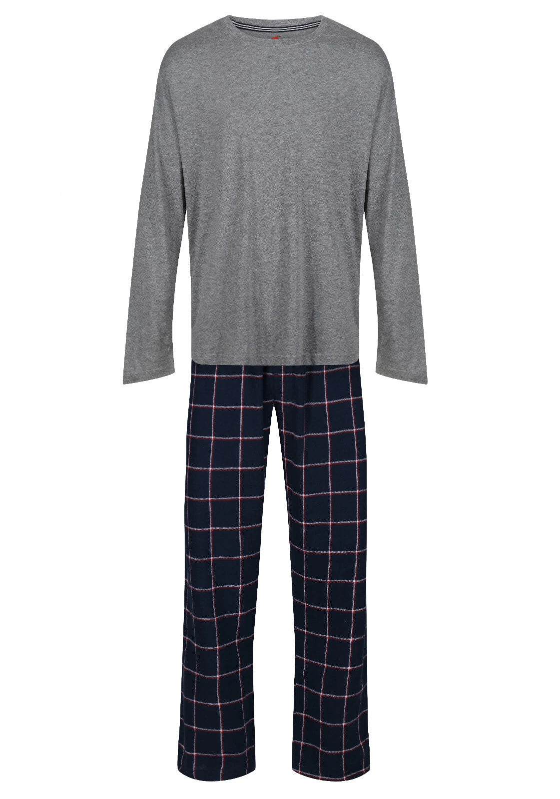 MENS PYJAMAS HANES KNIT TOP FLANNEL PANT PJ SETS S-XXL LOUNGE SLEEP NIGHT WEAR