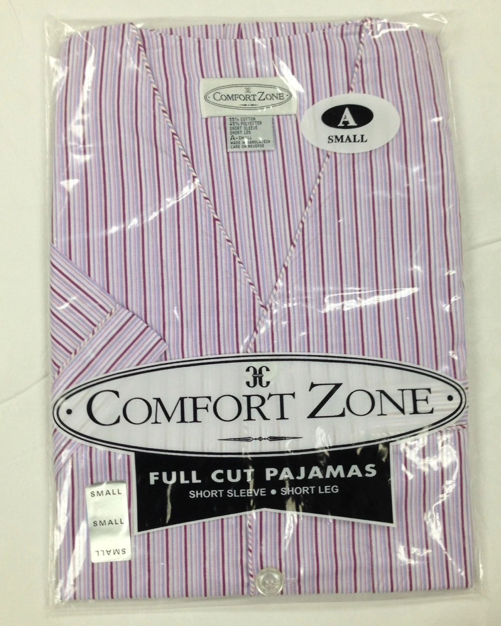 Men's 2PC Comfort Zone Short Sleeve/Short Leg Pajama Set