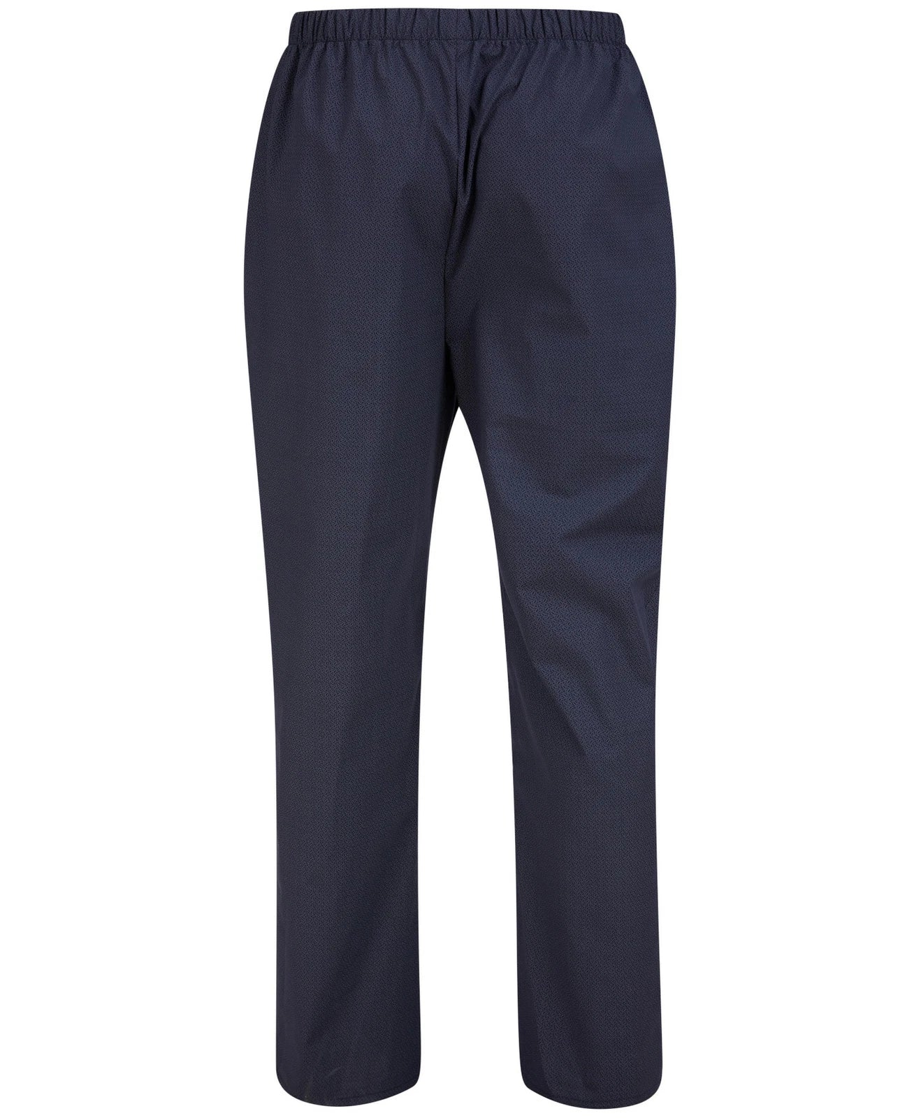 Walker Reid Mens Navy Geometric Leaf Pyjamas Traditional Long Sleeve Button PJs