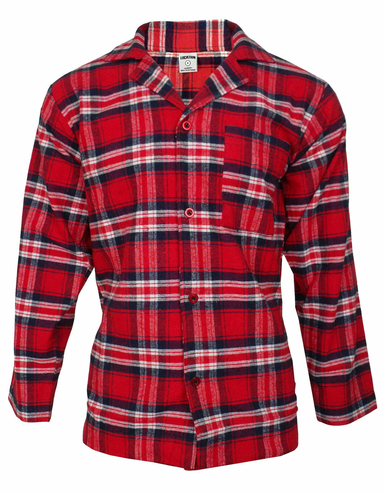 Mens Pyjamas Flannel/Brush Cotton Warm PJ Pyjama Set PJS Sizes S-4XL Nightwear