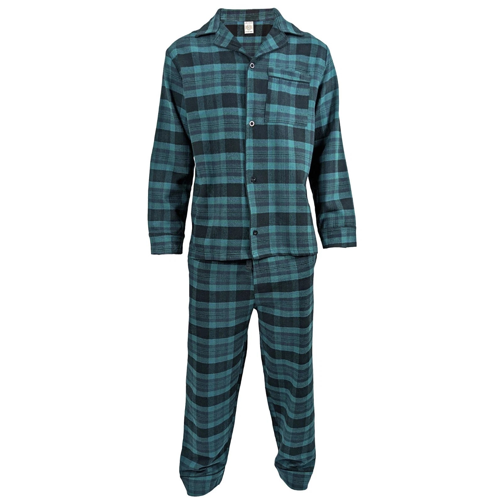 Mens Pyjamas Flannel/Brush Cotton Warm PJ Pyjama Set PJS Sizes S-4XL Nightwear