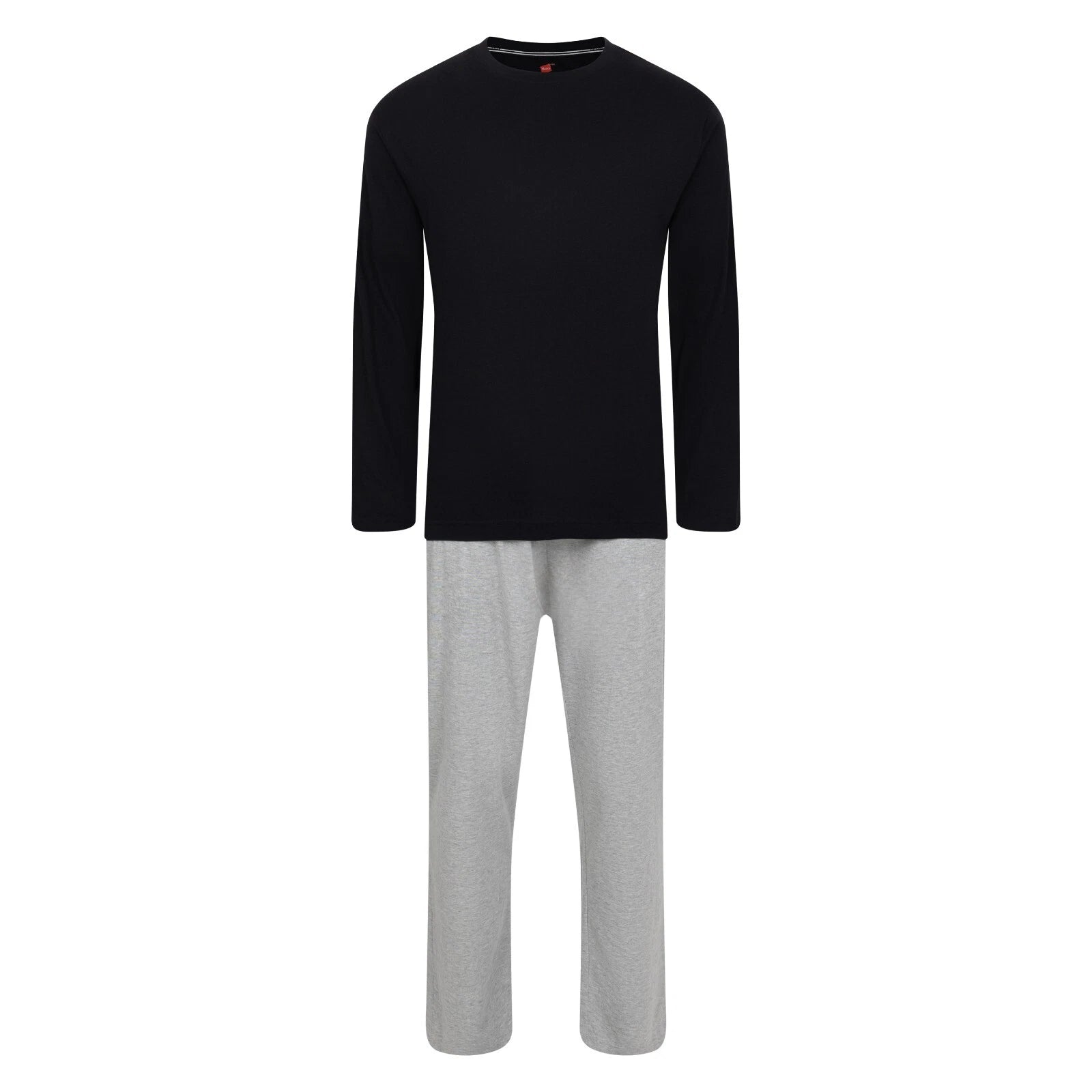Mens Pyjamas Hanes Long Sleeve Long PJ Sets 5 Colours Sizes S - XXXXXL Brand New
