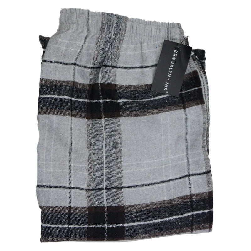 Mens Pyjamas Bottoms Flannel Check PJs Set Tartan Trousers Loungewear Pyjamas