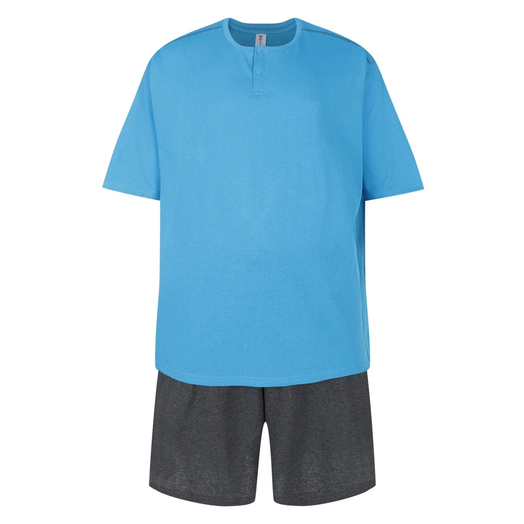 Mens Plus Size Short Pyjama Sets 3XL 4XL 5XL 6XL Sleep Lounge Wear PJ Set New