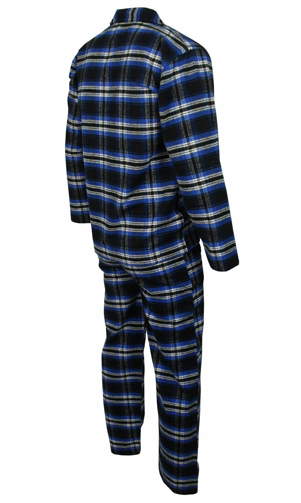Mens Pyjamas Flannel/Brush Cotton Warm PJ Pyjama Set PJS Sizes S-4XL Nightwear