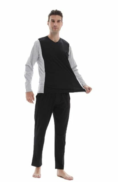 Van Dave NY Men's Pajama and Boy’s PAJAMA SET Long Sleeve Shirt Sizes 14-XL