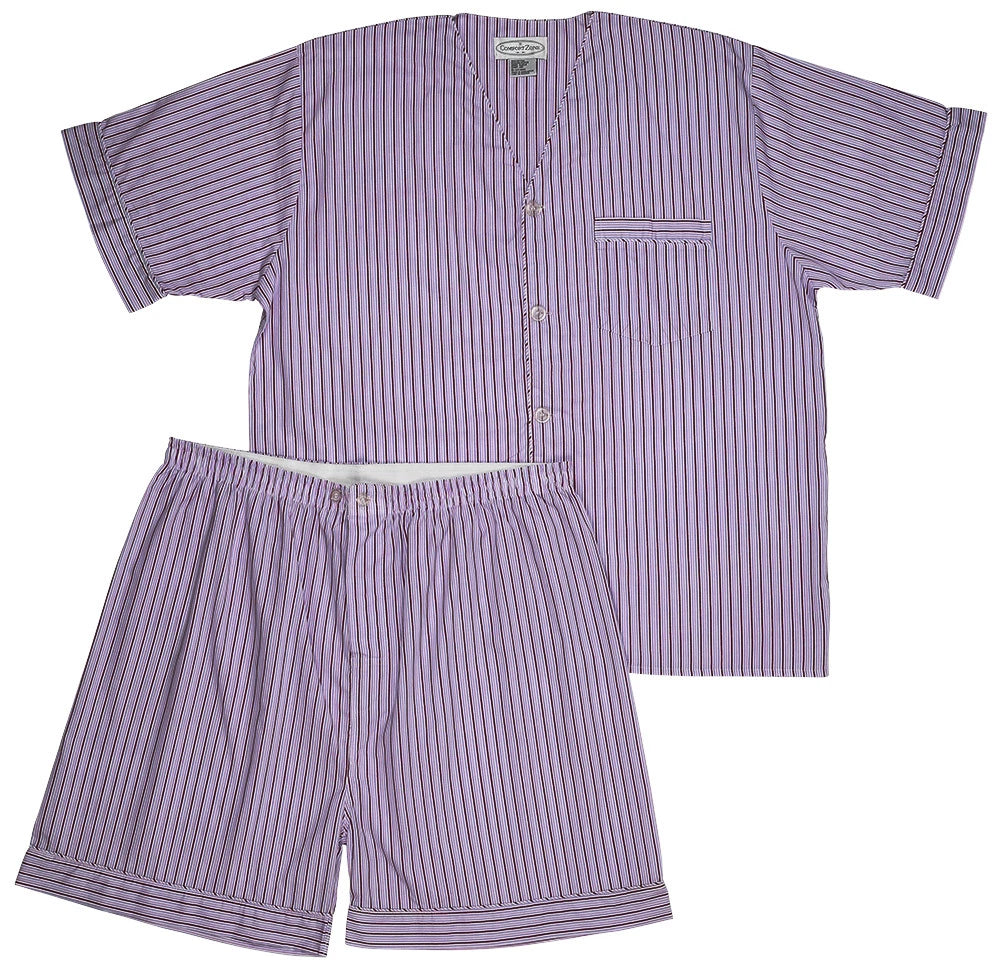 Men's 2PC Comfort Zone Short Sleeve/Short Leg Pajama Set