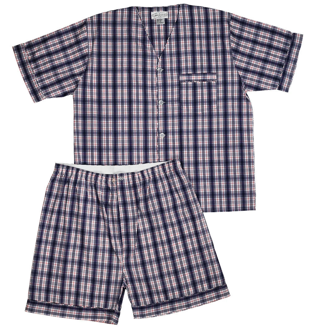 Men's 2PC Comfort Zone Short Sleeve/Short Leg Pajama Set