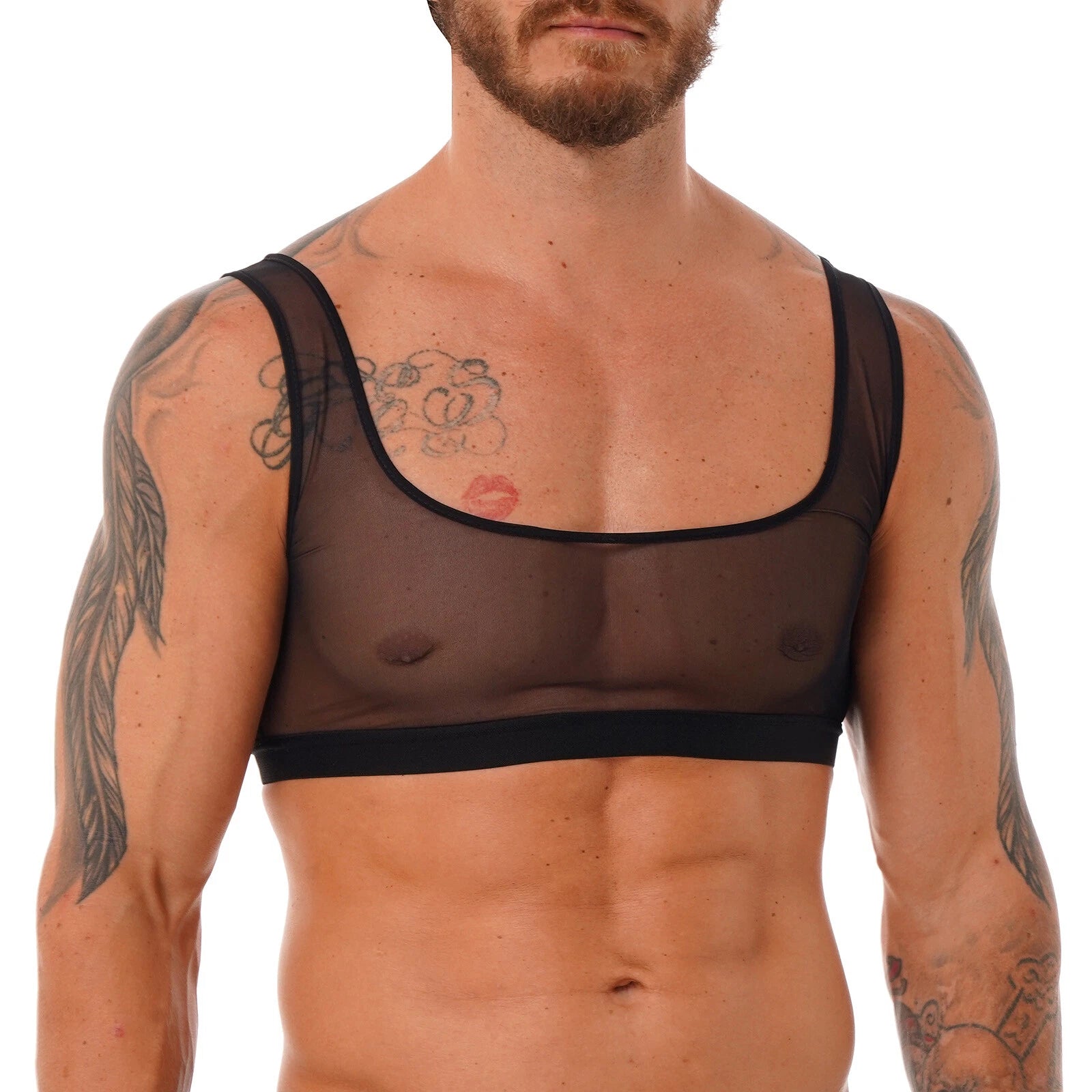 Men's Silk Satin Pajamas Set Short Sleeves Top and Bottom Boxer Shorts Shirt Set
