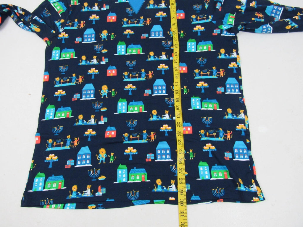 Target Mens Blue 2-Piece Long-Sleeve Lion Pajama Set