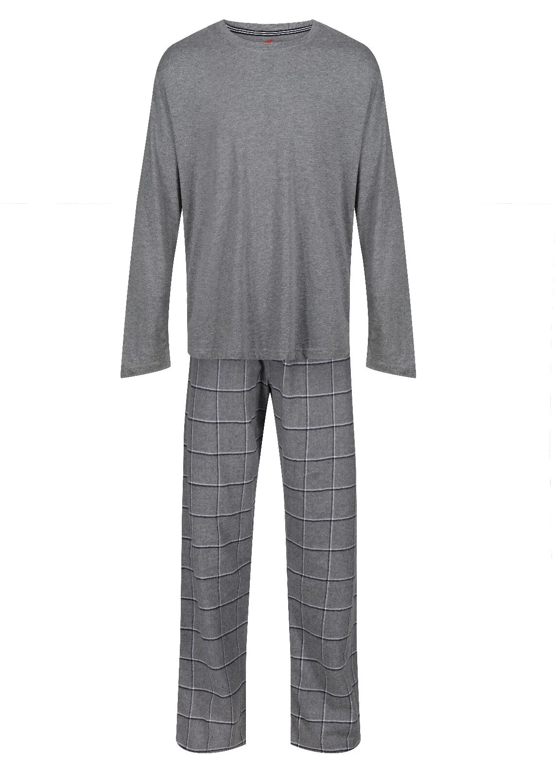 MENS PYJAMAS HANES KNIT TOP FLANNEL PANT PJ SETS S-XXL LOUNGE SLEEP NIGHT WEAR