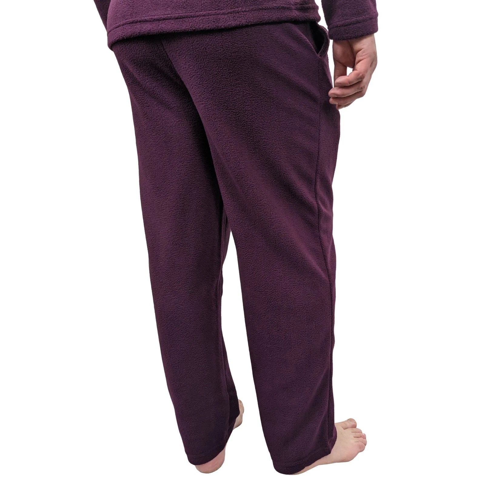 Mens Fleece Warm Soft Pyjamas Striped PJ Set Nightwear Nightsuit Pyjama S-4XL