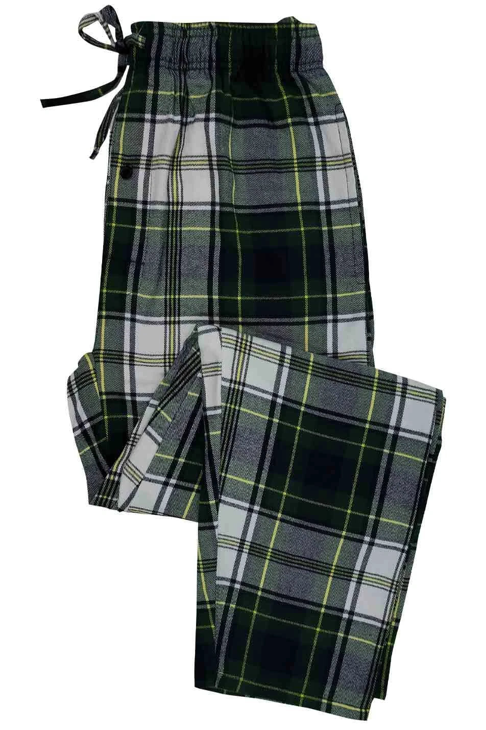 3 Pack Pajama Lounge 100% Cotton Pants Bottoms Sleepwear PJs S-6XL (Big & Tall)