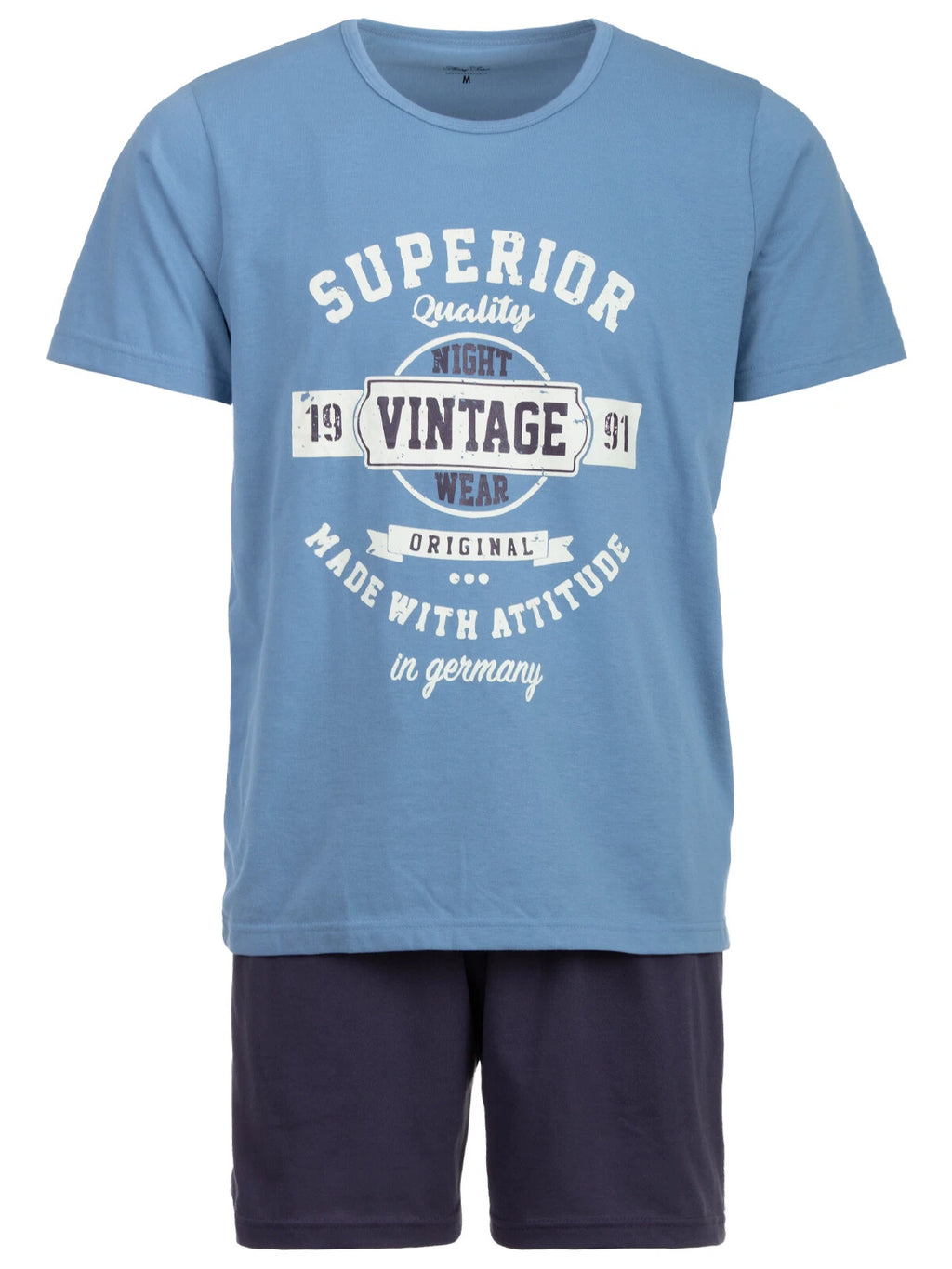 Henry Terre Mens Pyjamas Shorty Sleepwear Short Sleeve Shorts Set M-5XL Cotton-
