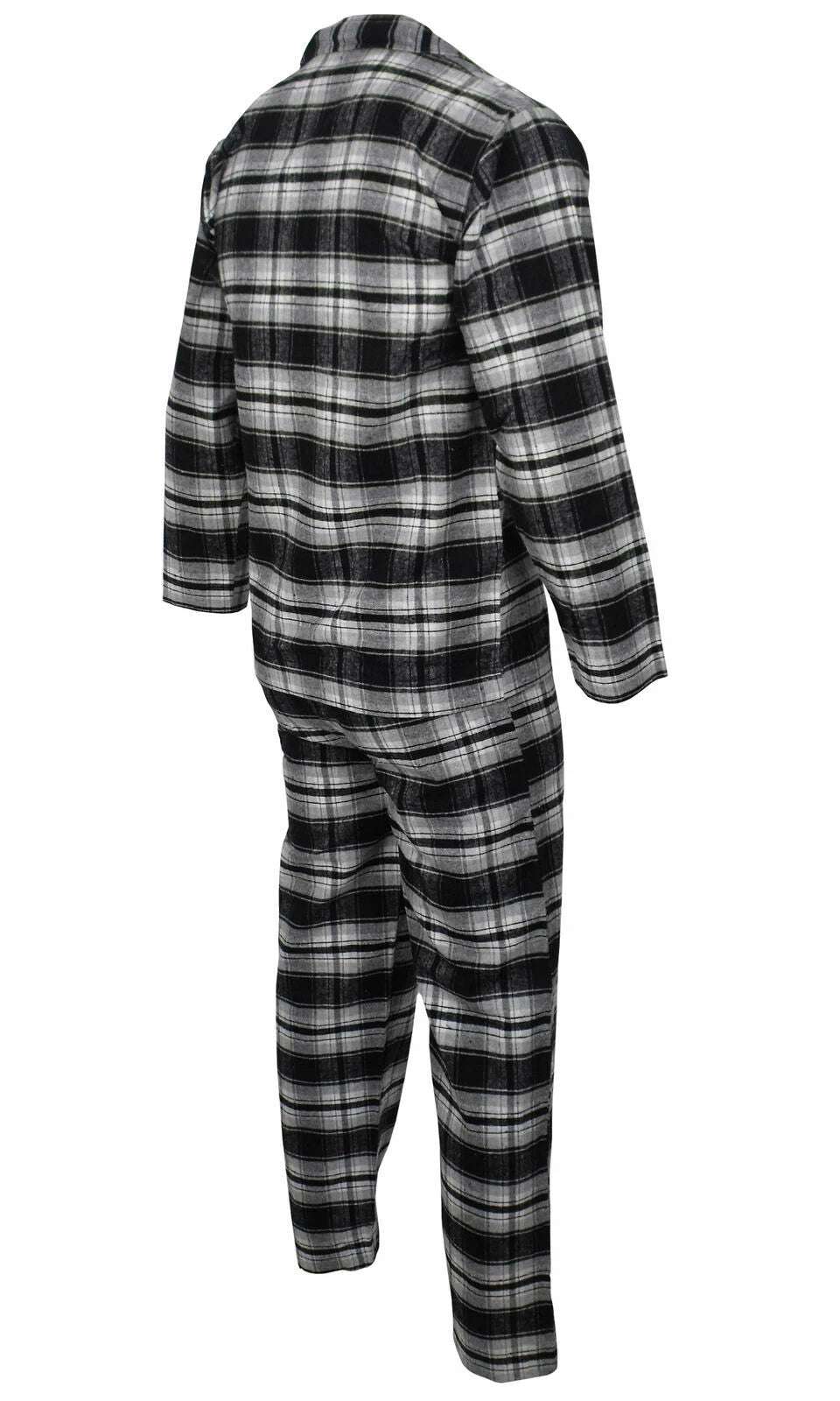 Mens Pyjamas Flannel/Brush Cotton Warm PJ Pyjama Set PJS Sizes S-4XL Nightwear