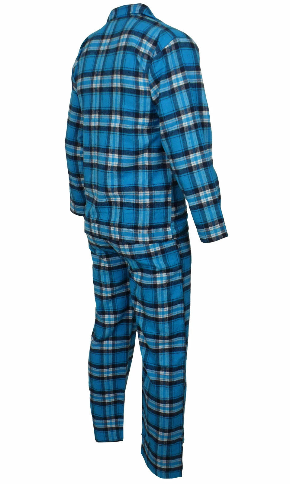 Mens Pyjamas Flannel/Brush Cotton Warm PJ Pyjama Set PJS Sizes S-4XL Nightwear