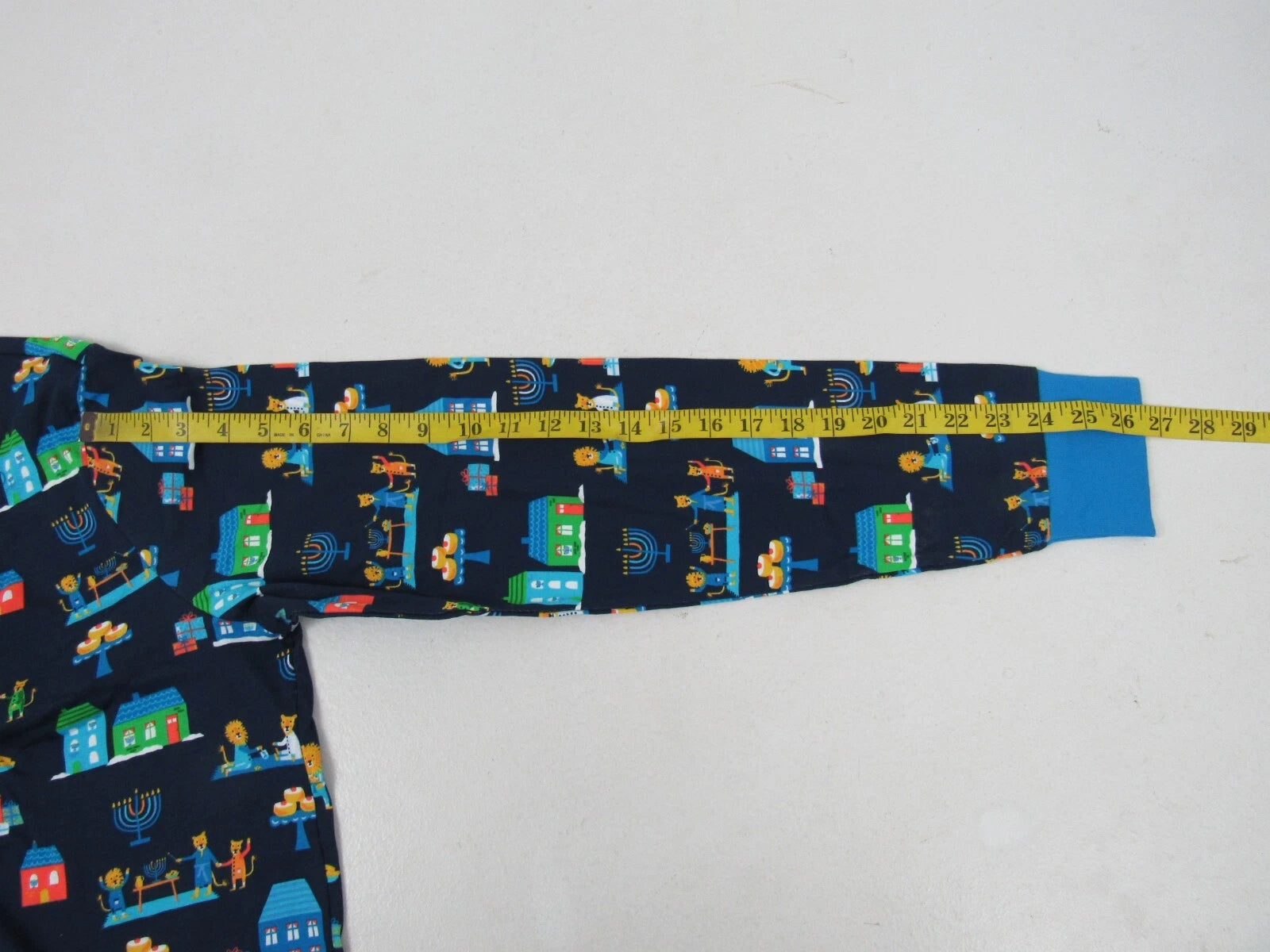 Target Mens Blue 2-Piece Long-Sleeve Lion Pajama Set