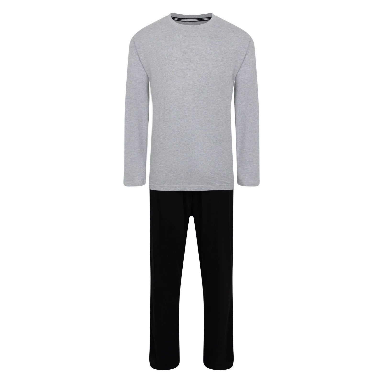 Mens Pyjamas Hanes Long Sleeve Long PJ Sets 5 Colours Sizes S - XXXXXL Brand New