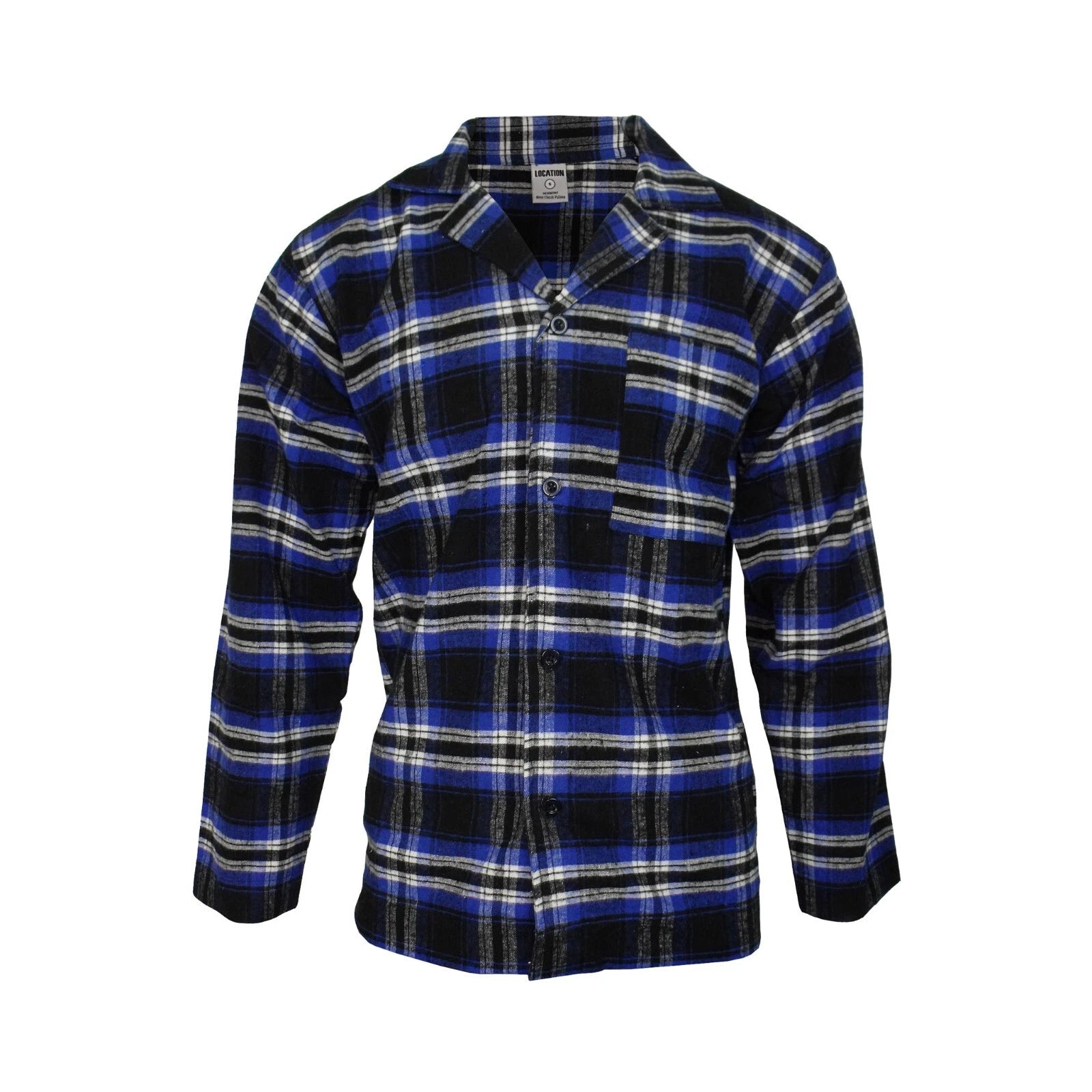 Mens Pyjamas Flannel Brushed Cotton Check Stripe Pyjama Set PJS Sizes S  2XL 3XL