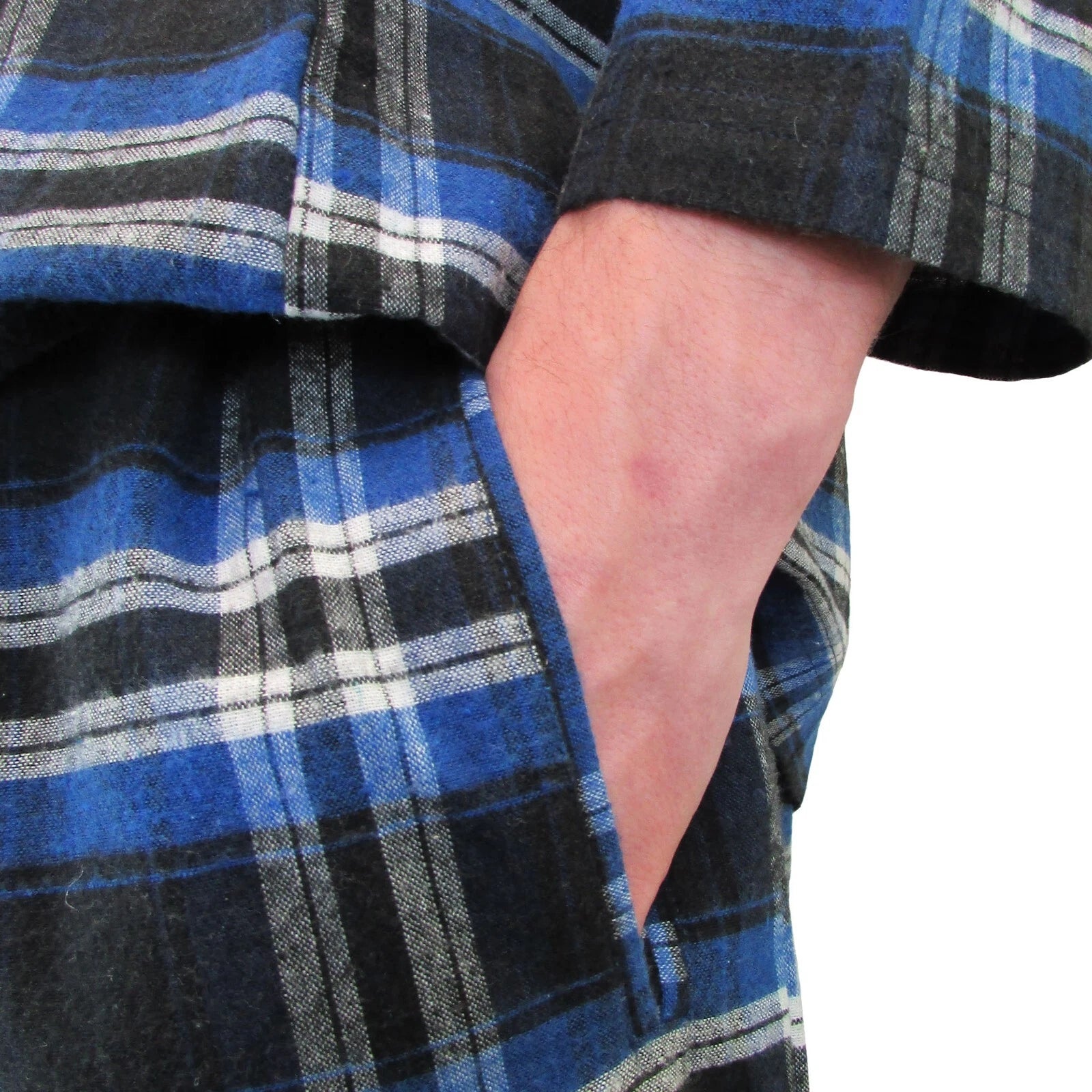 Mens Pyjamas Flannel/Brush Cotton Warm PJ Pyjama Set PJS Sizes S-4XL Nightwear