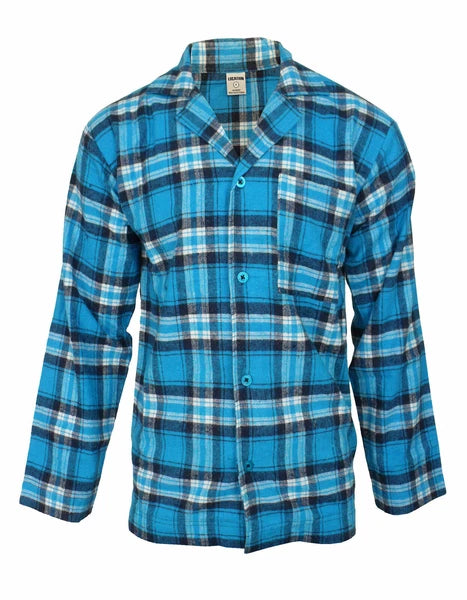 Mens Pyjamas Flannel/Brush Cotton Warm PJ Pyjama Set PJS Sizes S-4XL Nightwear