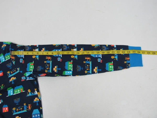 Target Mens Blue 2-Piece Long-Sleeve Lion Pajama Set