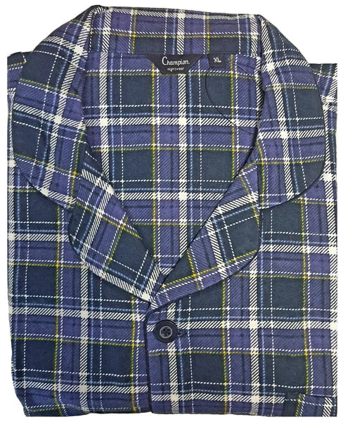 MEN'S WARM TRADITIONAL PYJAMA SET BRUSHED 100% COTTON PJ'S SIZES VARIOUS PATTERN