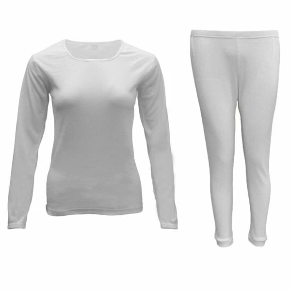 Mens Womens 2PCS SET Merino Wool Top Pants Thermal Leggings Long Johns Underwear
