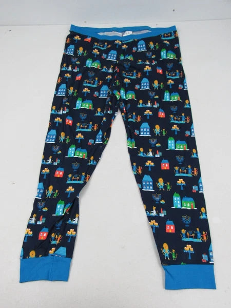 Target Mens Blue 2-Piece Long-Sleeve Lion Pajama Set