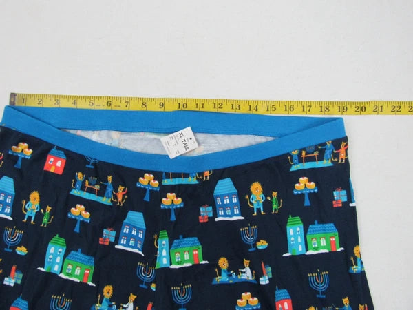 Target Mens Blue 2-Piece Long-Sleeve Lion Pajama Set