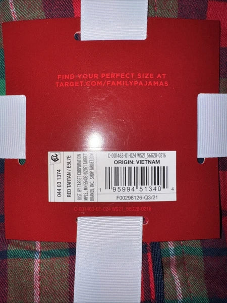 Plaid Flannel Pajama Set - Wondershop Green/Black/Red Tartan Man Sizes  NEW