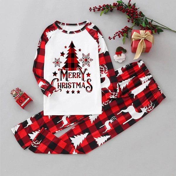 Family Christmas Fashion Xmas Matching PJs Set Sleepwear Kids Adult Nightwear