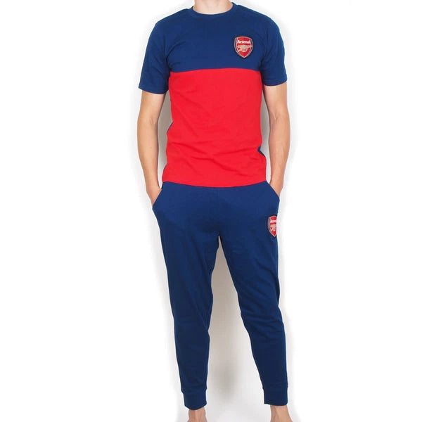 Arsenal FC Mens Pyjamas Long Premium Set OFFICIAL Football Gift
