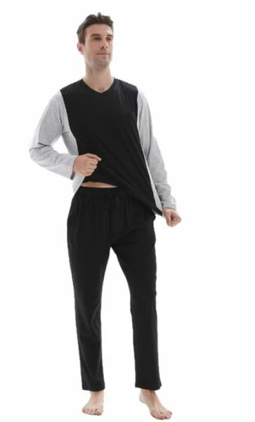 Van Dave NY Men's Pajama and Boy’s PAJAMA SET Long Sleeve Shirt Sizes 14-XL