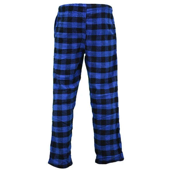 Mens Pyjamas Bottoms Flannel Check PJs Set Tartan Trousers Loungewear Pyjamas