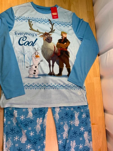 New Men’s Disney Frozen 2 Winter PJ Set—Olaf,Sven sayEverything’s Cool-SzM or L*