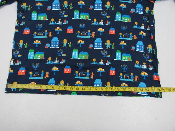 Target Mens Blue 2-Piece Long-Sleeve Lion Pajama Set