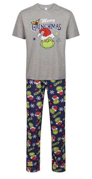 MENS CHRISTMAS PYJAMAS THE GRINCH PJ SET NIGHT WEAR XMAS M L XL XXL PJ SETS NEW