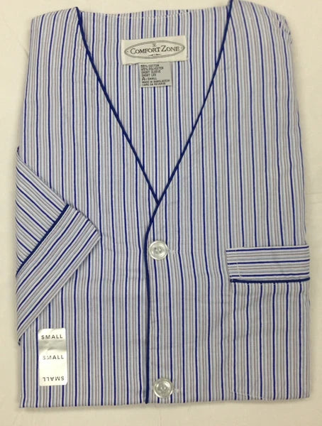 Men's 2PC Comfort Zone Short Sleeve/Short Leg Pajama Set