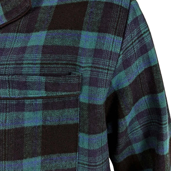Mens Pyjamas Flannel/Brush Cotton Warm PJ Pyjama Set PJS Sizes S-4XL Nightwear