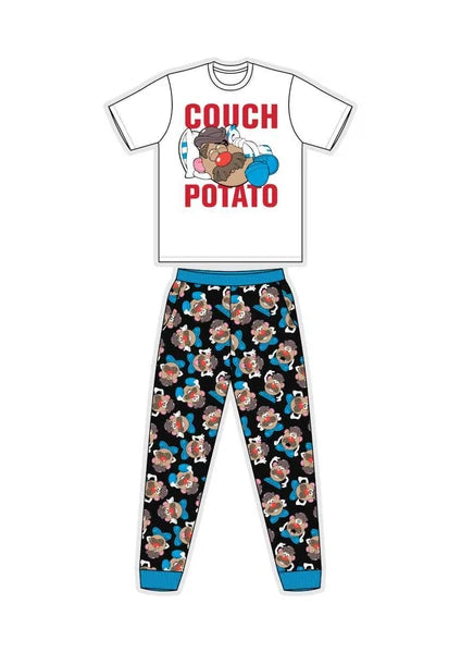 Mens Character Pyjamas Lounge Pants Batman Star Wars Animal Pjs Size S M L XL