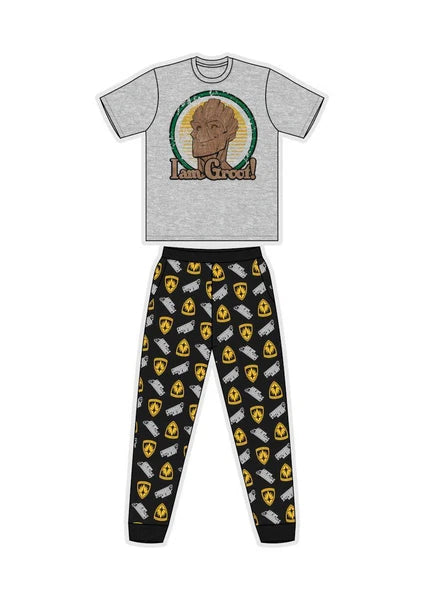 Mens Character Pyjamas Lounge Pants Batman Star Wars Animal Pjs Size S M L XL