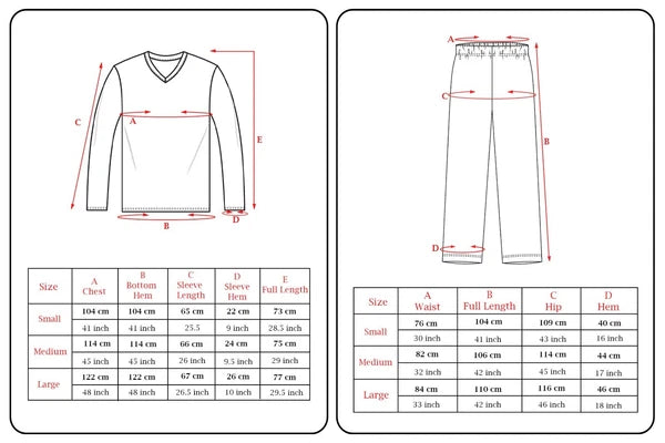 Mens pyjamas fleece set suit full length long sleeve loungewear nightwear pjs