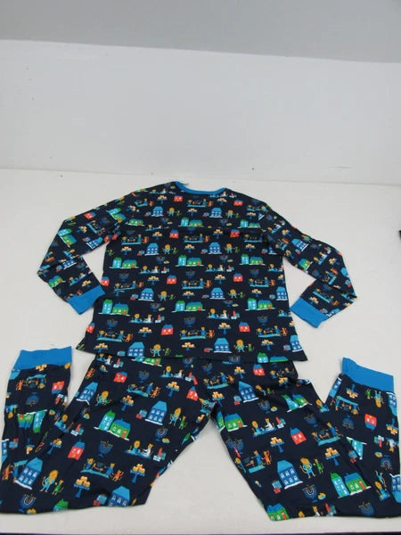 Target Mens Blue 2-Piece Long-Sleeve Lion Pajama Set