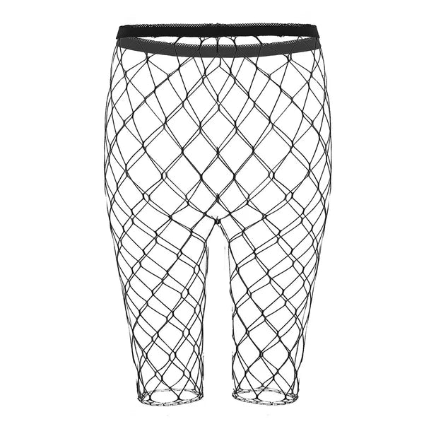 Men Shiny Glossy See-Through Metallic Chiffon Jumpsuit Bodysuit /Pajama Set