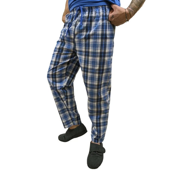 Pyjama SET Mens Cotton Top & Pant Lounge Pockets Sleep 2 Piece PJS Summer M/4XL